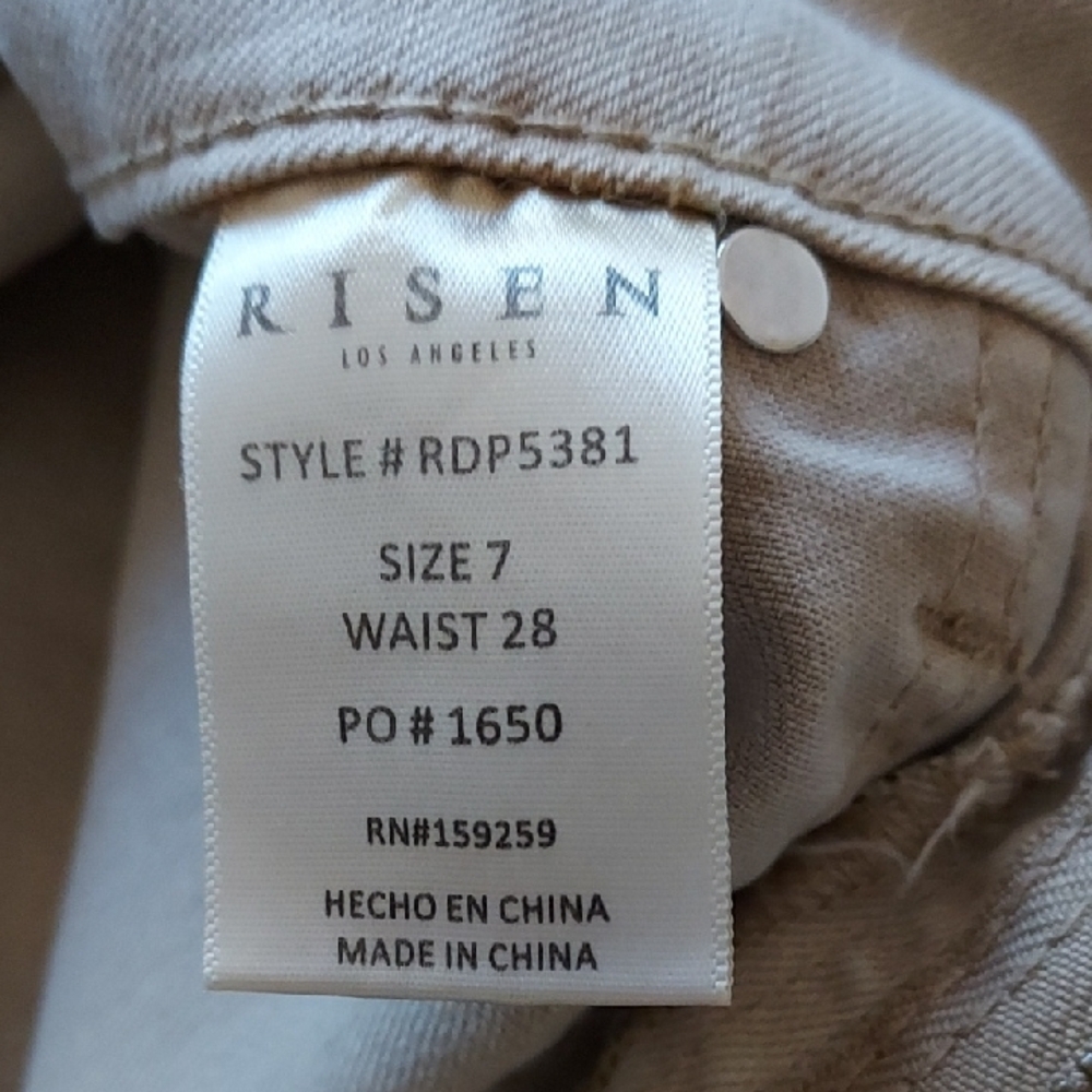 Chic Tan Wide Leg Jeans By RISEN - Picture 6 of 7